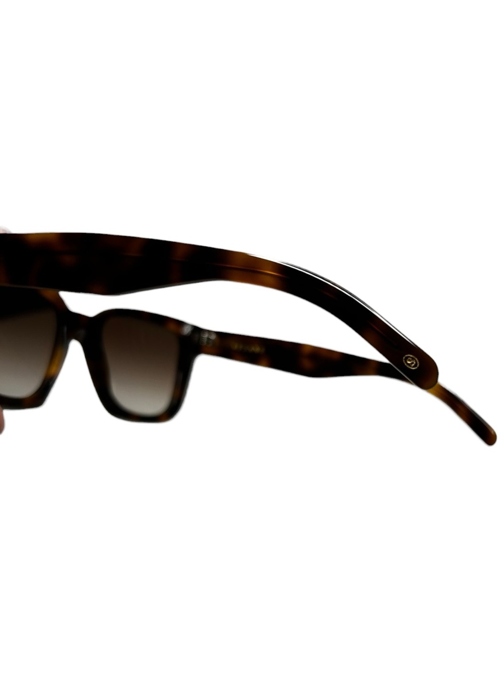 Sezane French Tortoiseshell Square Sunglasses Brown Gradient Made in France - Picture 3 of 11
